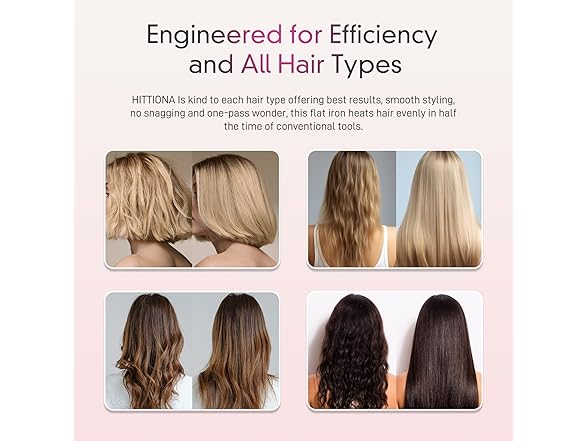 Ionic Flat Iron Hair Straightener - 1.3 Inch