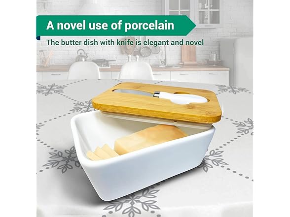 2 Pack Butter Dish with Lid and Knife