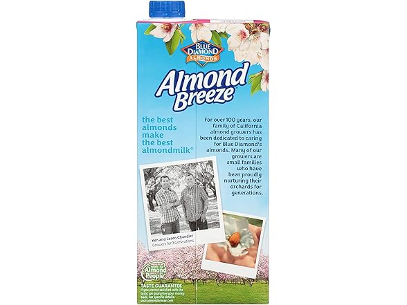 6CT Almond Breeze Dairy Free Almondmilk Unsweetened