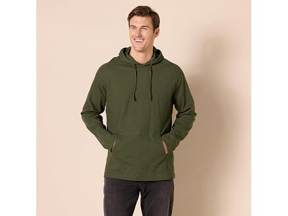 Amazon Essentials Men Long-sleeve Slub Hoodie