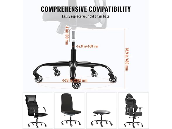 VEVOR Office Chair Base Replacement