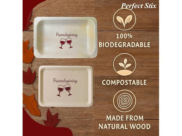 Perfect Stix Friendsgiving Plates and Napkins Set 