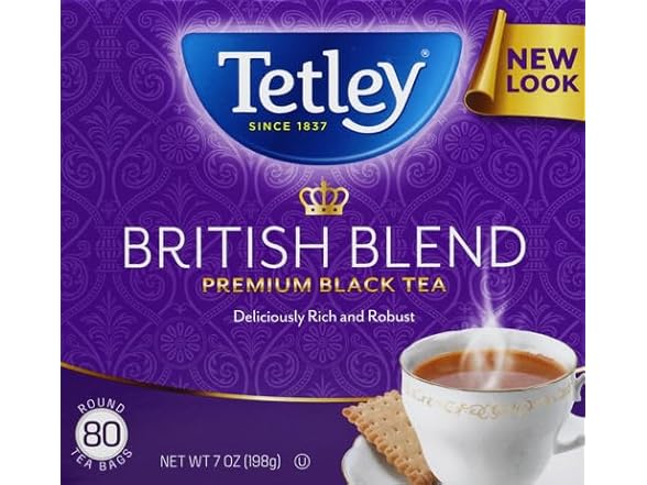 80CT Tetley British Blend Premium Black Tea, Regular