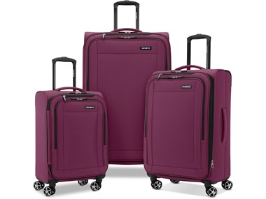 $199.99, Was $509.99, 60% Off! Samsonite Softside Expandable 3 Piece Luggage Set dealfomo