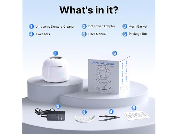 CXRUY Ultrasonic Retainer Cleaner