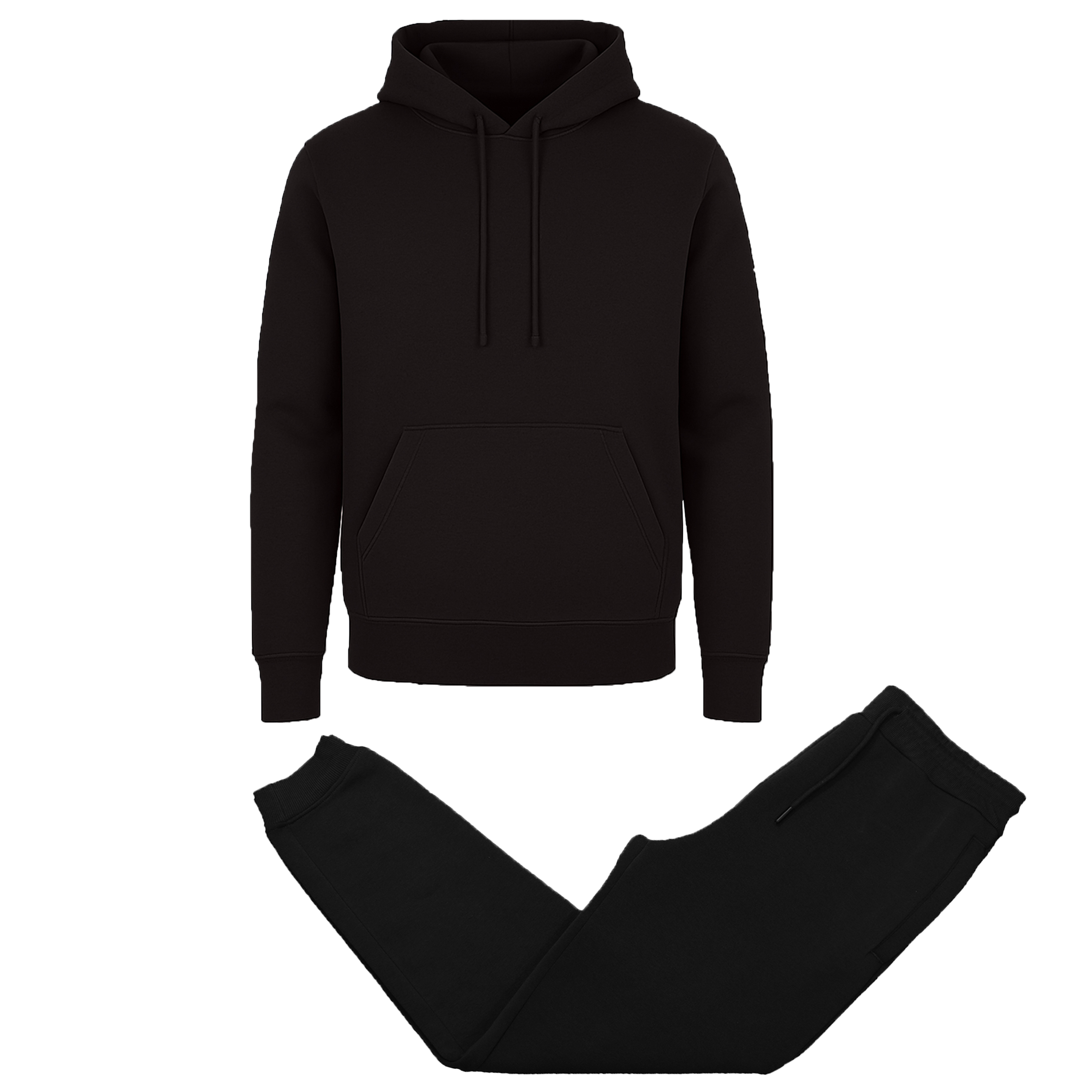 Mens Fleece-Lined Pullover Hoodie & Jogger Set - Gallery 20