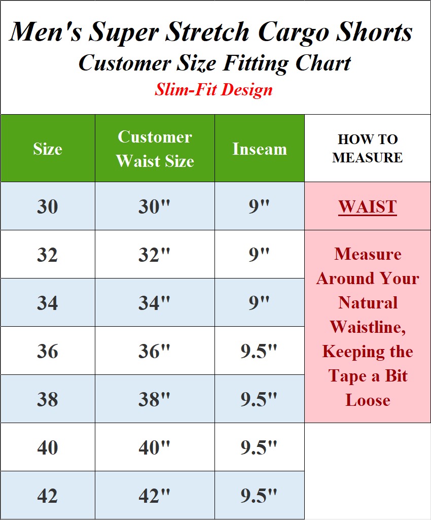 3Pk Mens Super Stretch Cargo Shorts - Gallery 9