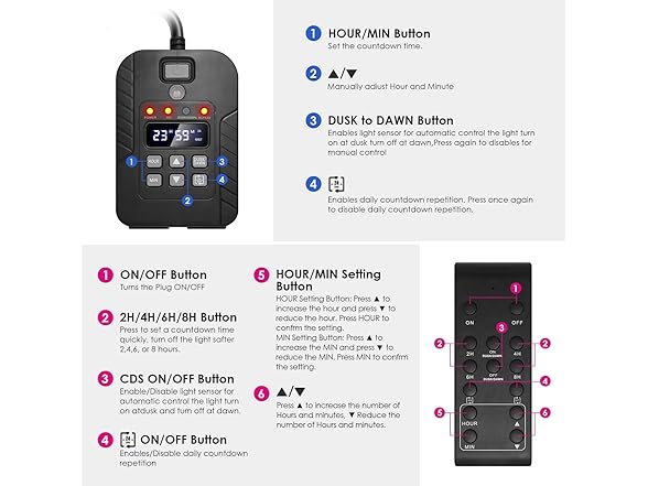 Dusk to Dawn Outdoor Timer Outlet