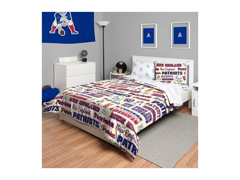PATRIOTS Retro Twin Bed Set