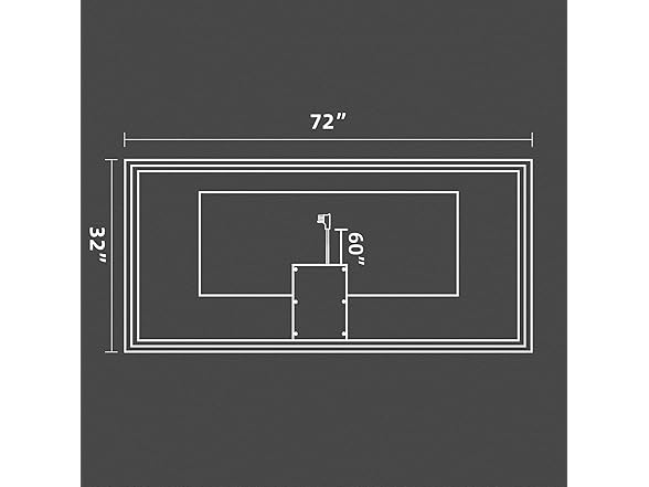 LED Bathroom Mirror with Front and Backlit