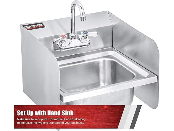 DuraSteel Stainless Steel Splash Guard for Sink & Fryer 