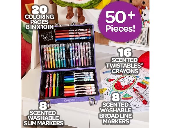 Crayola Silly Scents Art Case Color Set