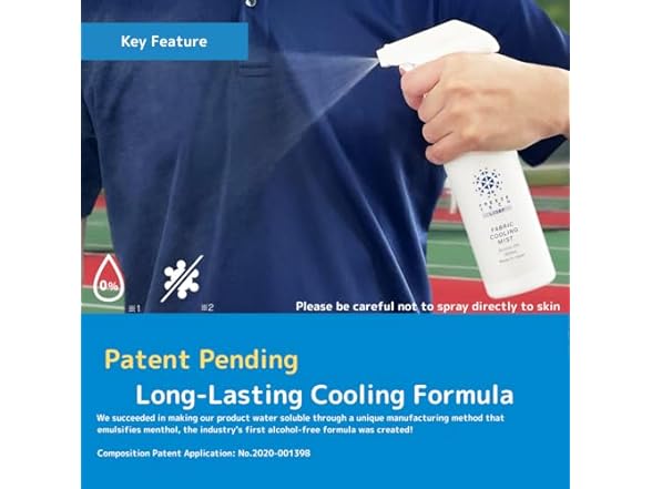 FREEZE TECH cooling spray for Fabric