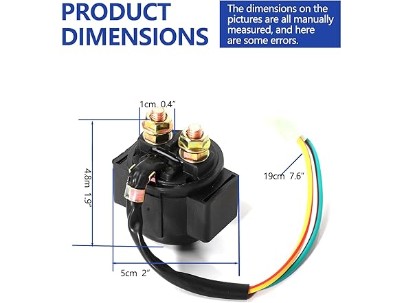 YIMXIEM Starter Solenoid Relay ATV