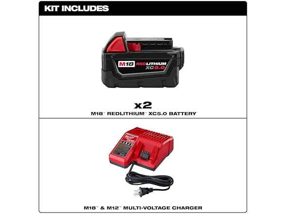 Milwaukee 48-59-1852B M18 18-Volt Lithium-Ion XC Starter Kit