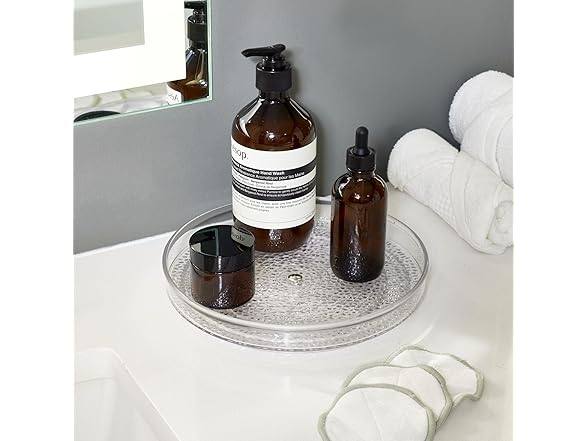 iDesign Lazy Susan Clear 9in