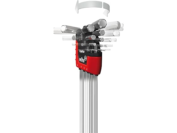Wiha 66982 Ball End Hex L-Key Set 22pc Inch & Metric
