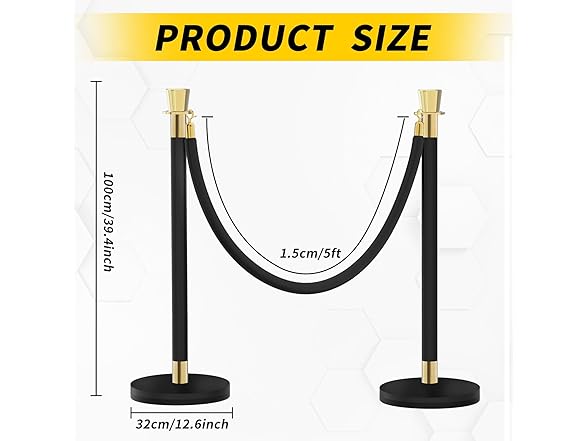 4PCS Rope Safety Barriers - Gallery 4