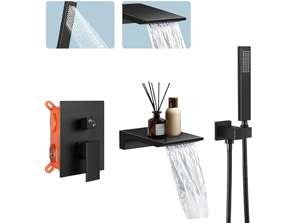 Dollate Wall Mount Bathtub Faucet Bath Tub Faucet Set