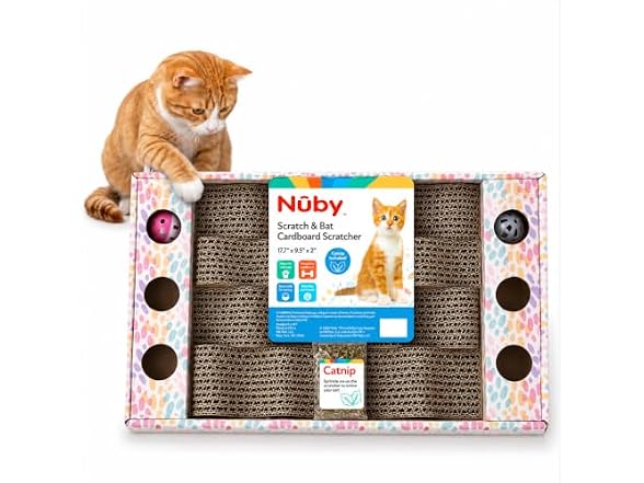 Nuby Pets Scratch & Bat Cat Scratcher