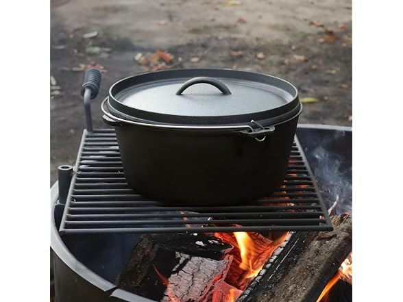 Sunnydaze 8qt Cast Iron Dutch Oven - Gallery 6