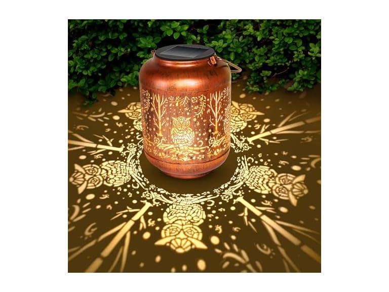 GOTOME Solar Lantern Outdoor Owl