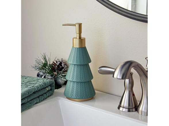 SKL Home Christmas Winter Pines Soap/Lotion Dispenser
