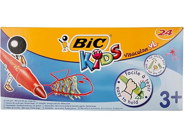 BIC Kids Visa XL Assorted Coulouring Felt Tip