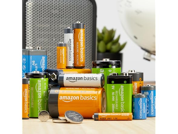 (12 Pack) Amazon Basics C Cell Alkaline All-Purpose Batteries