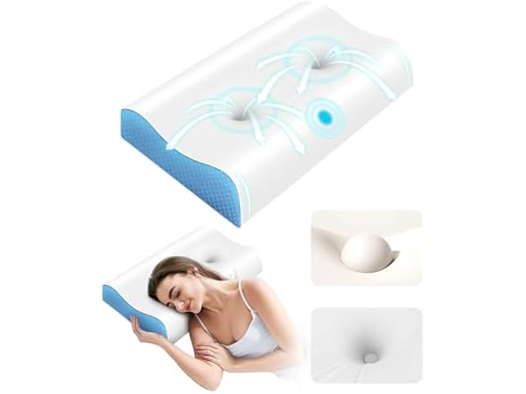 Tskuiqi Cervical Pillow for Neck Pain
