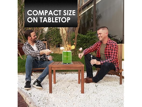 Red Mountain Valley Smokeless Tabletop Fire Pit, Green