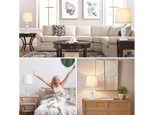 Kondras White 19'' Table Lamp Set of 2