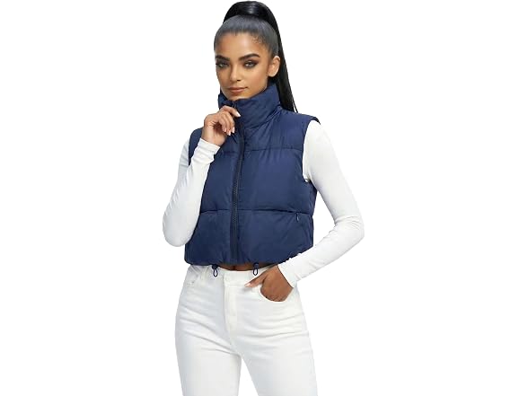 Fuinloth Women (XS) Car Coat Navy Blue
