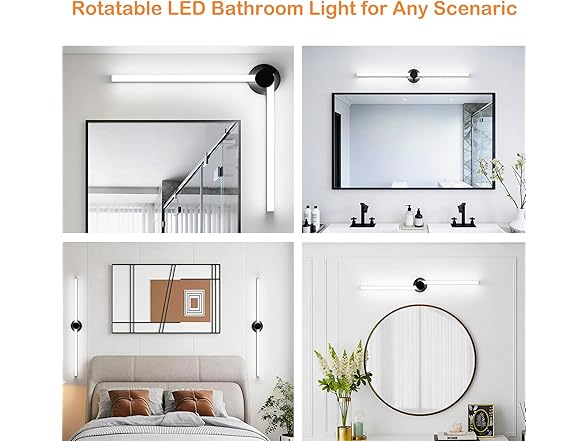 30" Rotatable LED Bathroom Light