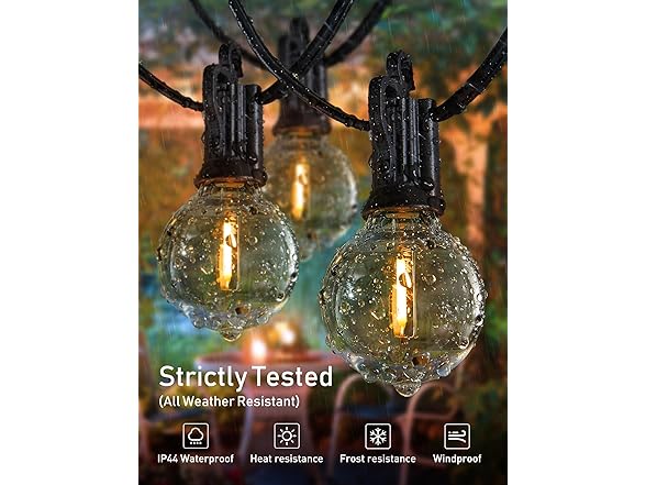 Brightown Outdoor String Lights, 80FT