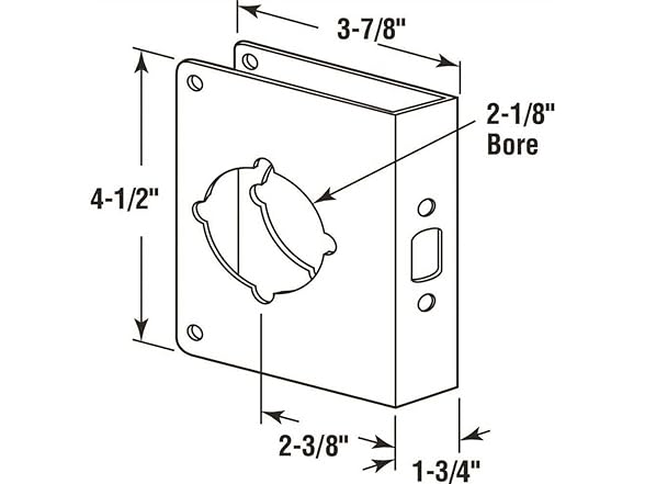 Door Reinforcement Plate Bronze