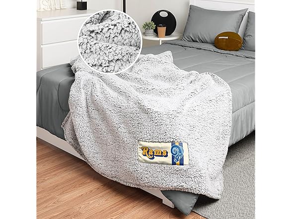LOS ANGELES RAMS Retro Cloud Sherpa Blanket