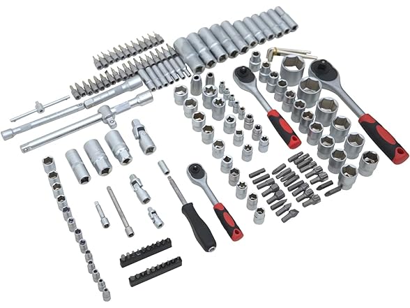 Hantinstom 171 Pieces Socket Set, 1/4 and 3/8 Inch