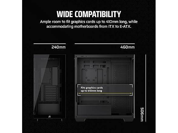 CORSAIR 3500X Mid-Tower ATX PC Case - Black