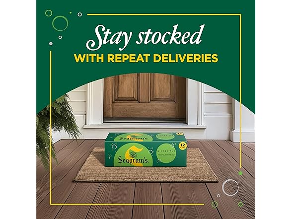 Seagram's Ginger Ale, 12 fl oz, 12 Pack