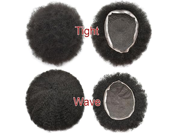 F M FACE MIRACLE NEW YORK Afro Toupee for Black Men Real