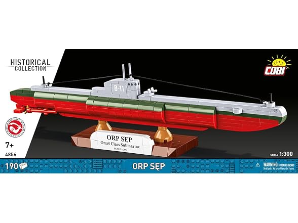 COBI Historical Collection WWII Polish Submarine 190 Pieces