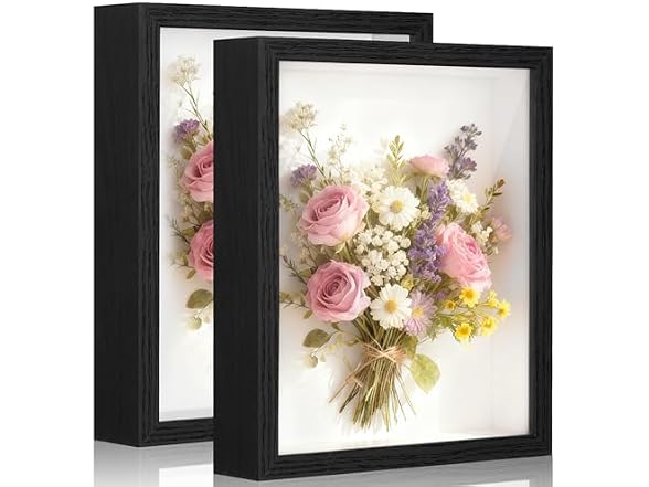 Shadow Box Frame 8x10 - 3 Pack Wood