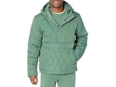$9.99, Was $49.90, 79% Off! Mens Anorak Hooded QuarterZip Puffer dealfomo
