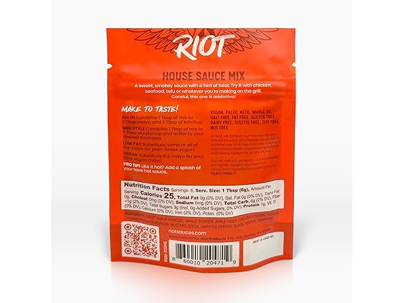 RIOT House BBQ Sauce Mix