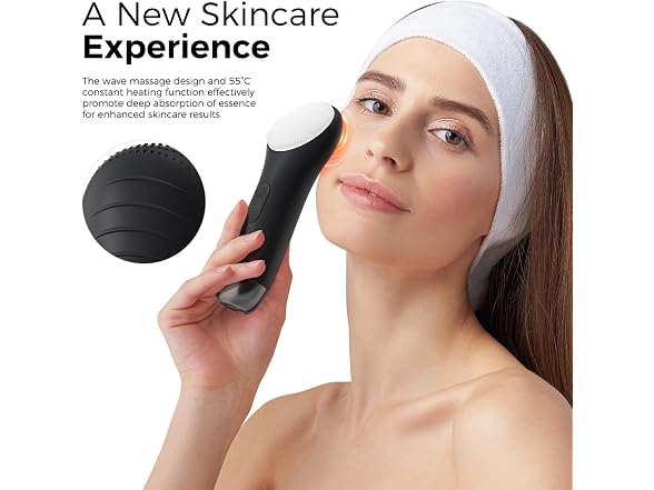 Ccigedy Electric Facial Cleansing Brush Black