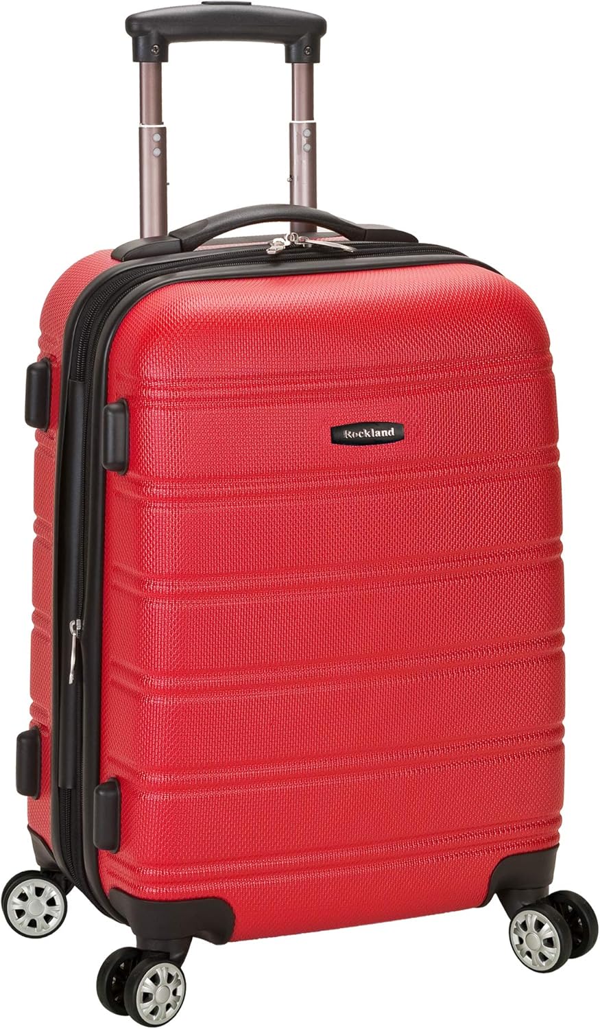 Rockland 28" Spinner Luggage Black - Gallery 16