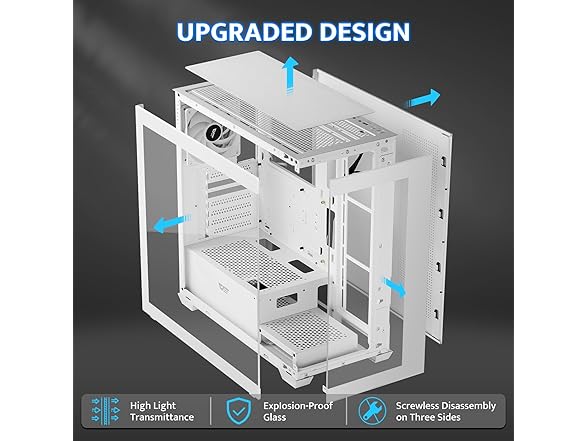 darkFlash ATX Mid-Tower PC Case
