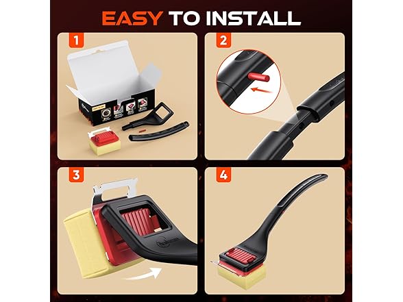 NEWKITCHEN Bristle-Free Steam Cleaning Grill Brush