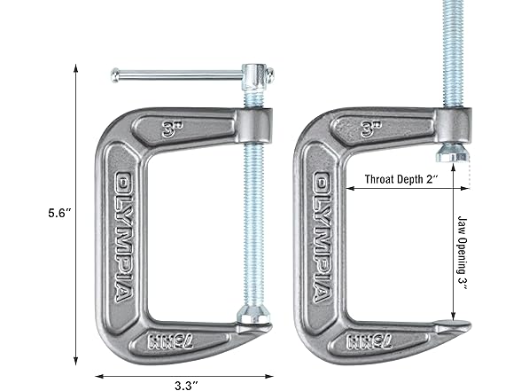 Olympia Tools Cast Iron C-Clamp